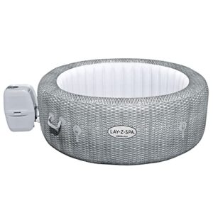 Bestway LAY-Z-SPA Honolulu AirJet™ Whirlpool, 196 x 71 cm, 4-6 Personen, rund, graue Rattan-Optik